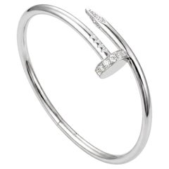 Bracciale Cartier Juste Un Clou, modello classico, con diamanti
