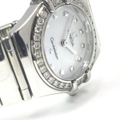 Omega Ladies Stainless Steel Cindy Crawford Constellation Wristwatch