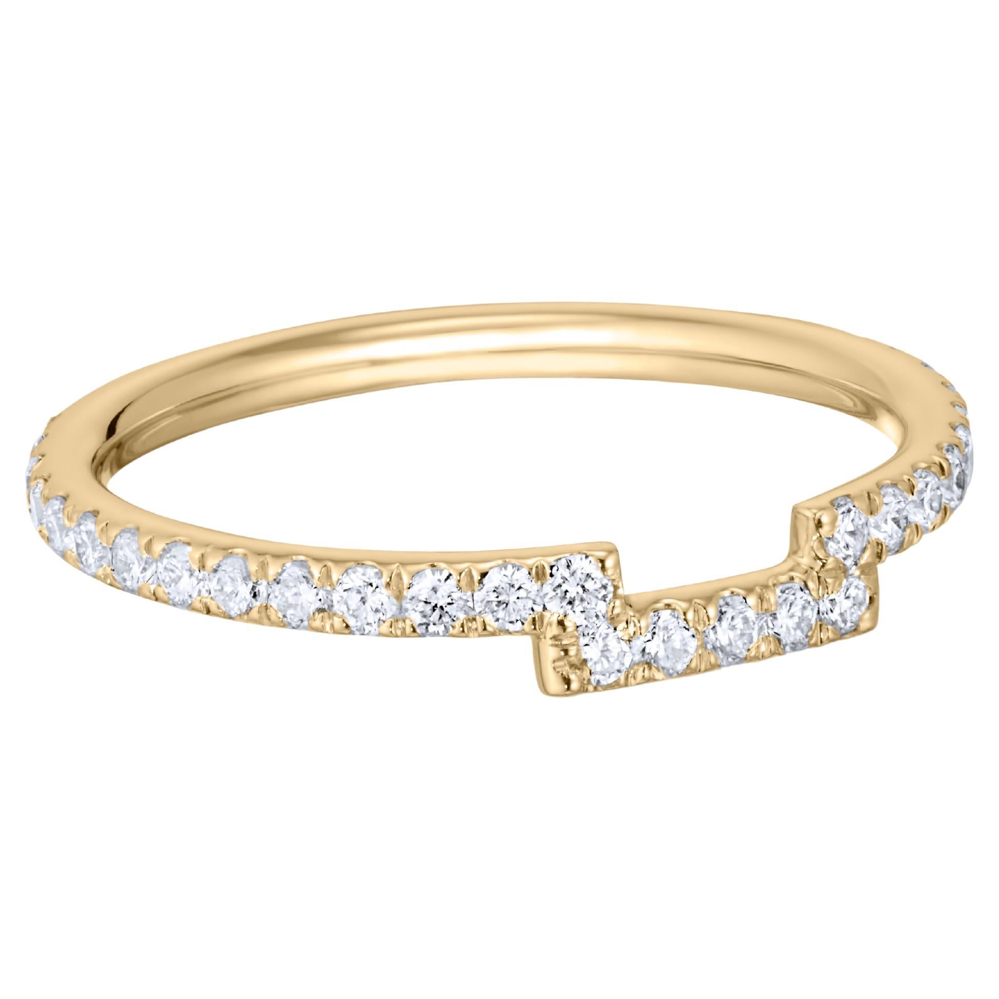 Hugging Eternity Ring, Yellow Gold