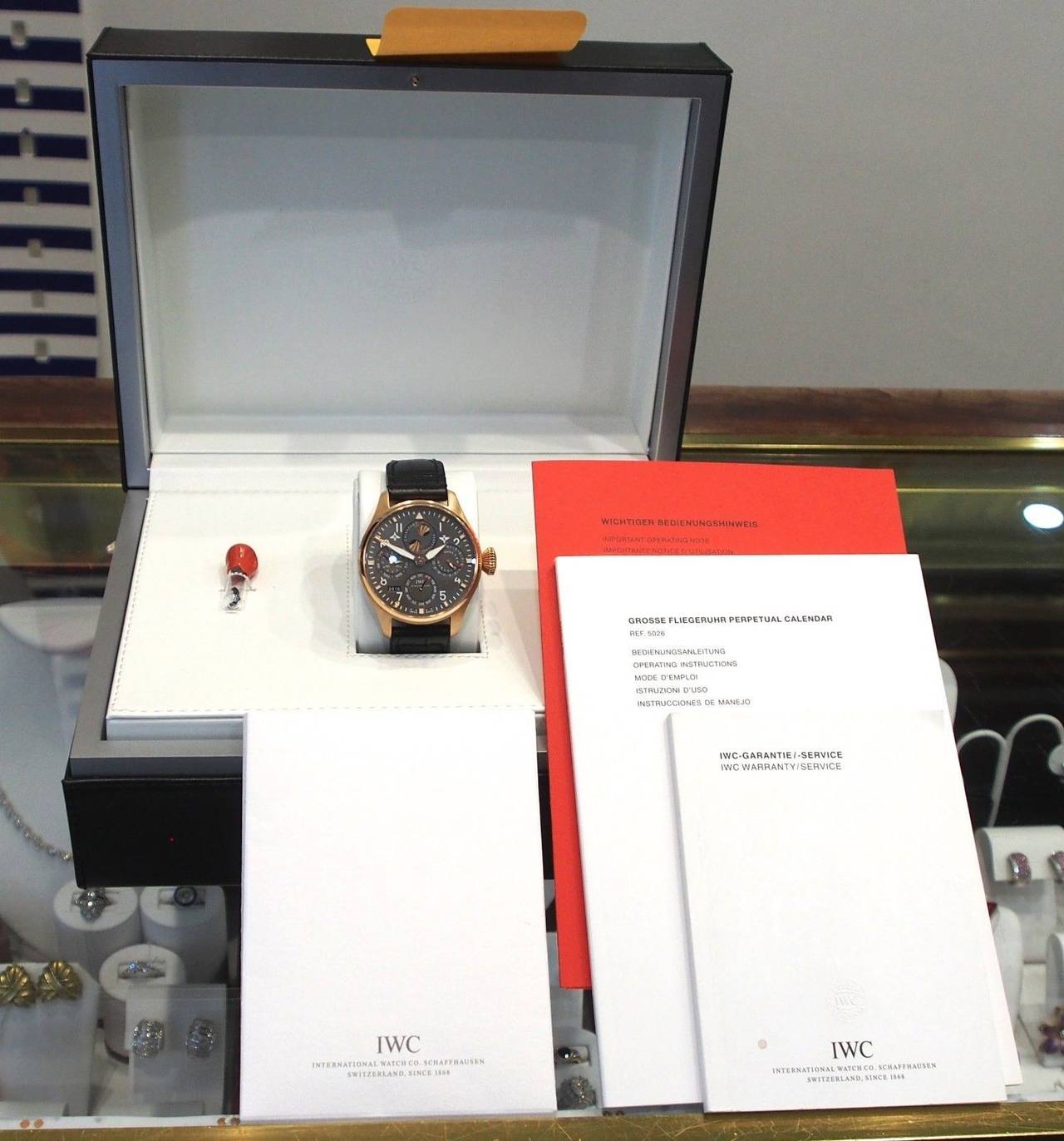 IWC Rose Gold Big Pilot Perpetual Calendar Limited Edition Wristwatch 2
