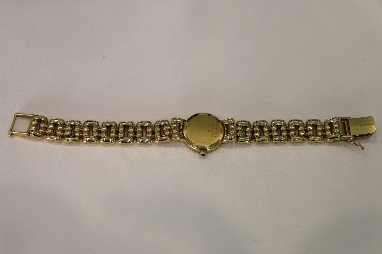 Baume & Mercier Lady's Yellow Gold Diamond Bezel Quartz Dress Wristwatch 2