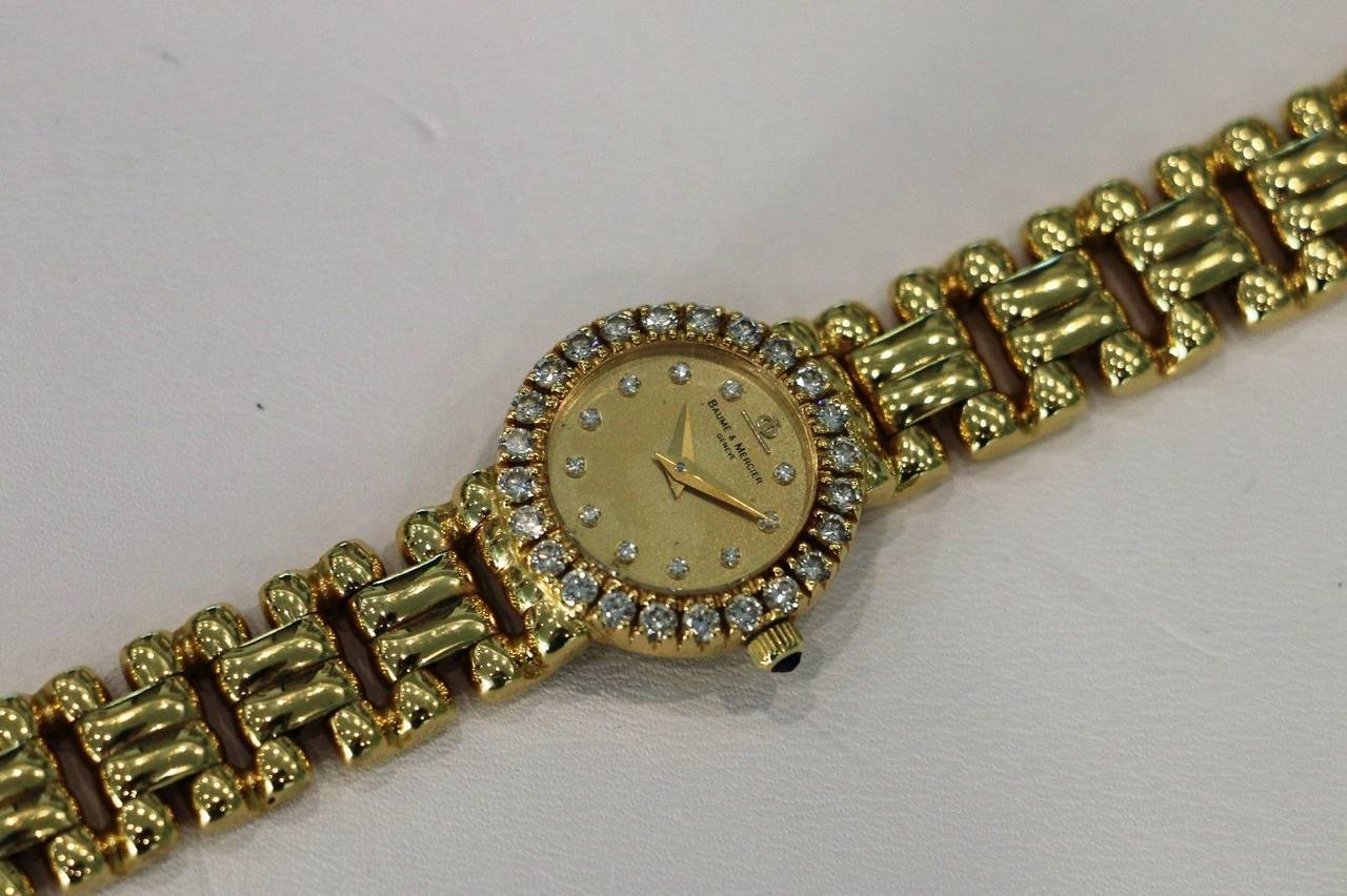 baume mercier diamond watch