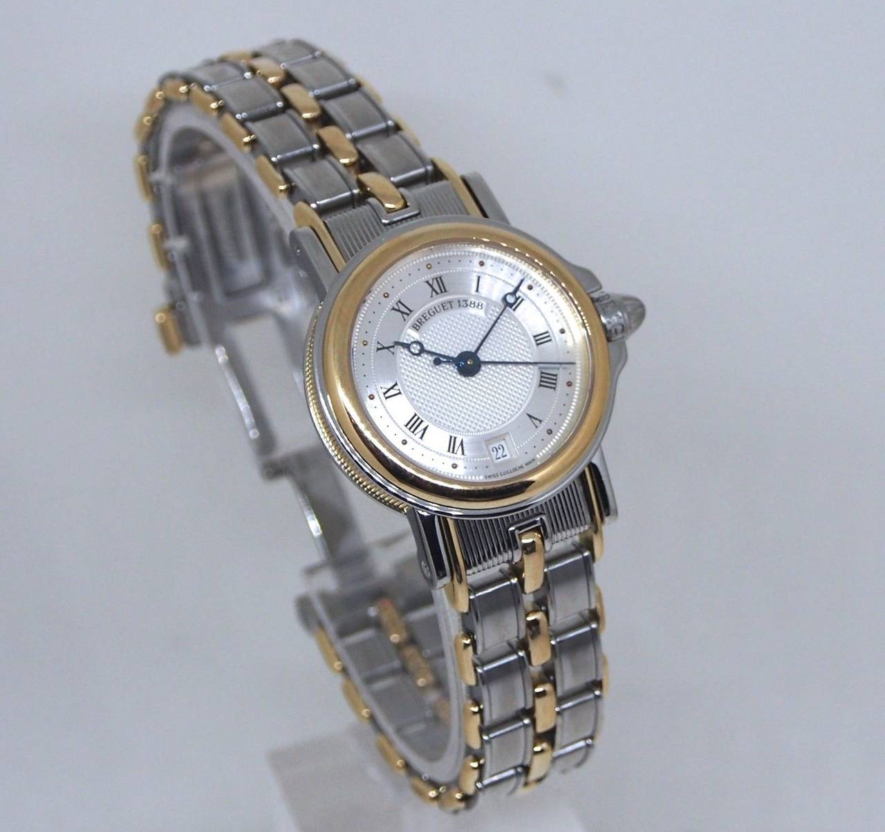 Breguet Lady's Steel and Gold Marine Automatic Wristwatch Ref. 8400 1