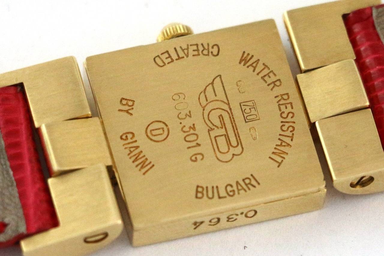 Enigma by Gianni Bulgari Lady's Yellow Gold Quartz Wristwatch 1