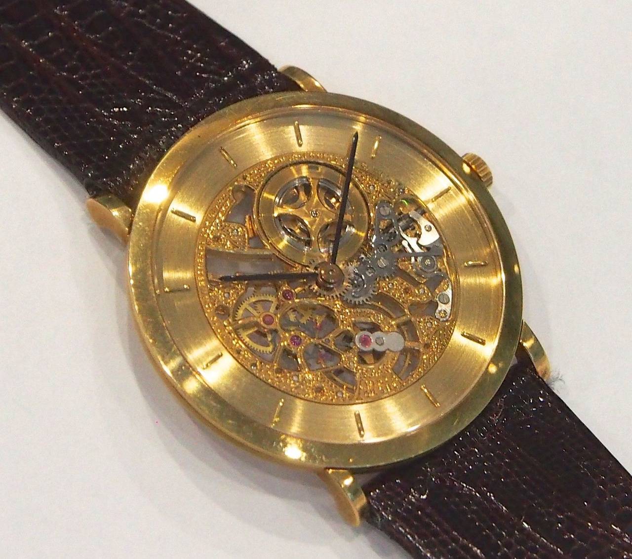Men's Audemars Piguet Yellow Gold Skeleton Ultra Thin 31.5mm Cal. 2003 Wristwatch