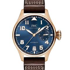  IWC Big Pilot 034 Le Petit Prince Rose Gold Blue Automatic Wristwatch 