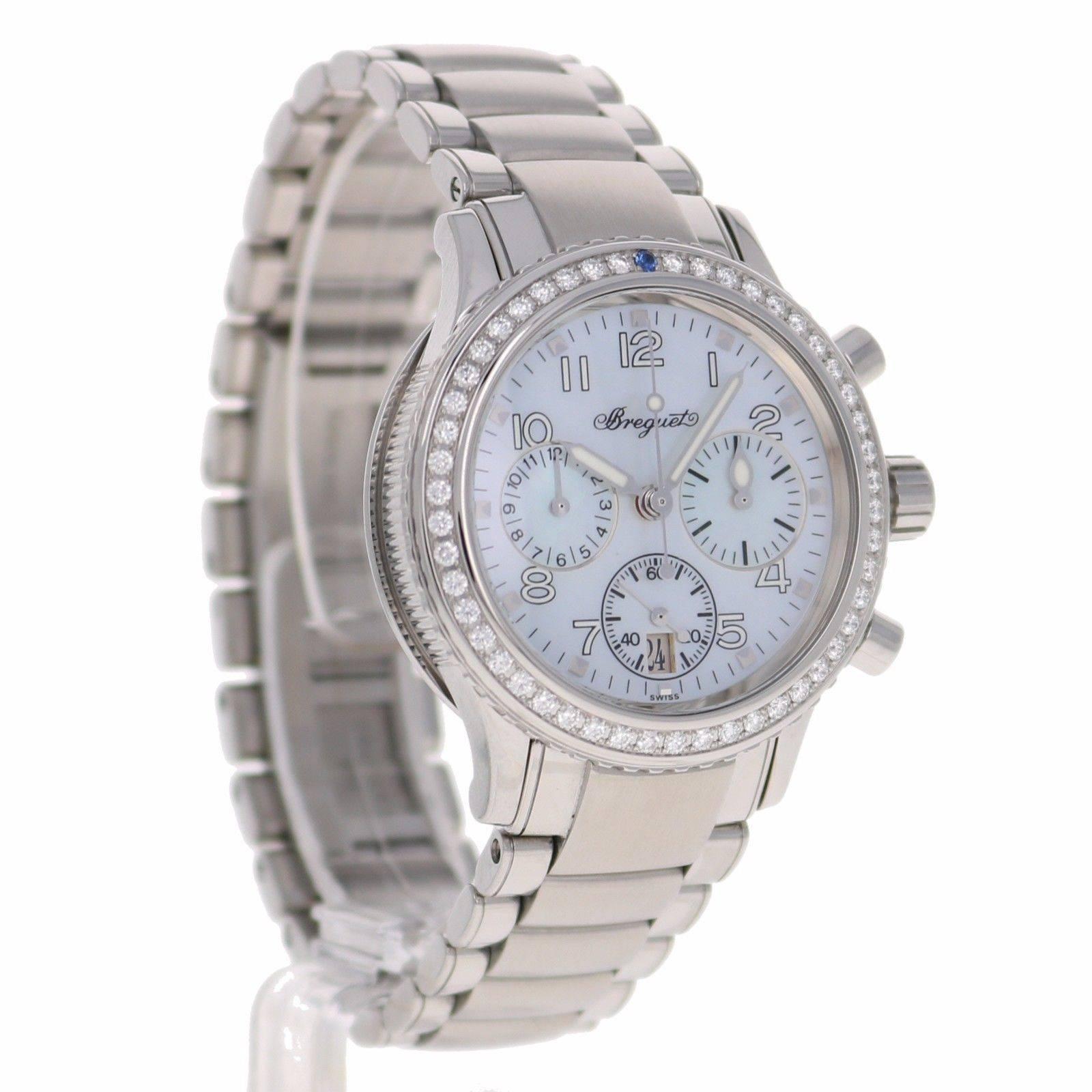 Women's Breguet Ladies Stainless Steel Transatlantique Type XX Automatic Wristwatch