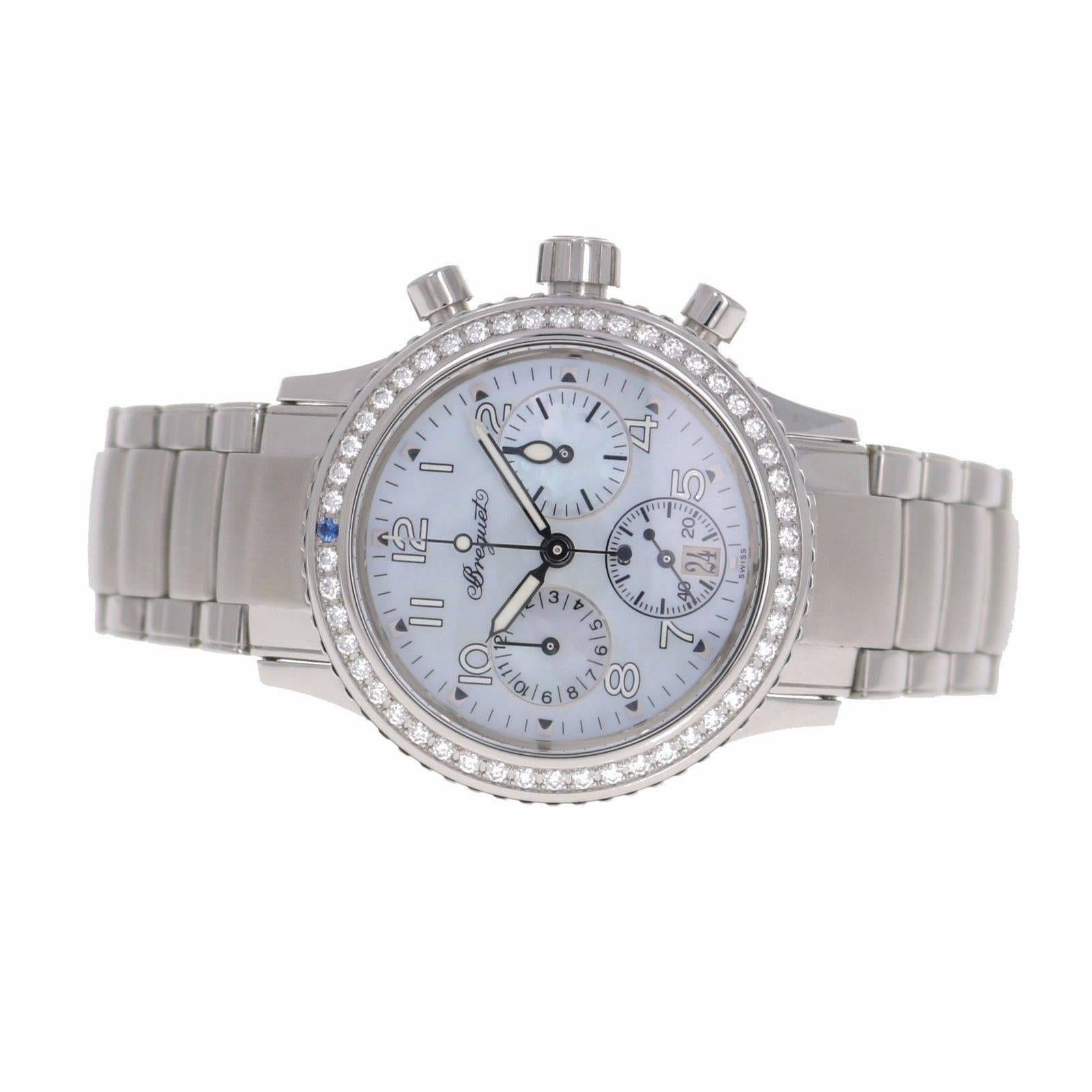 Breguet Ladies Stainless Steel Transatlantique Type XX Automatic Wristwatch 3