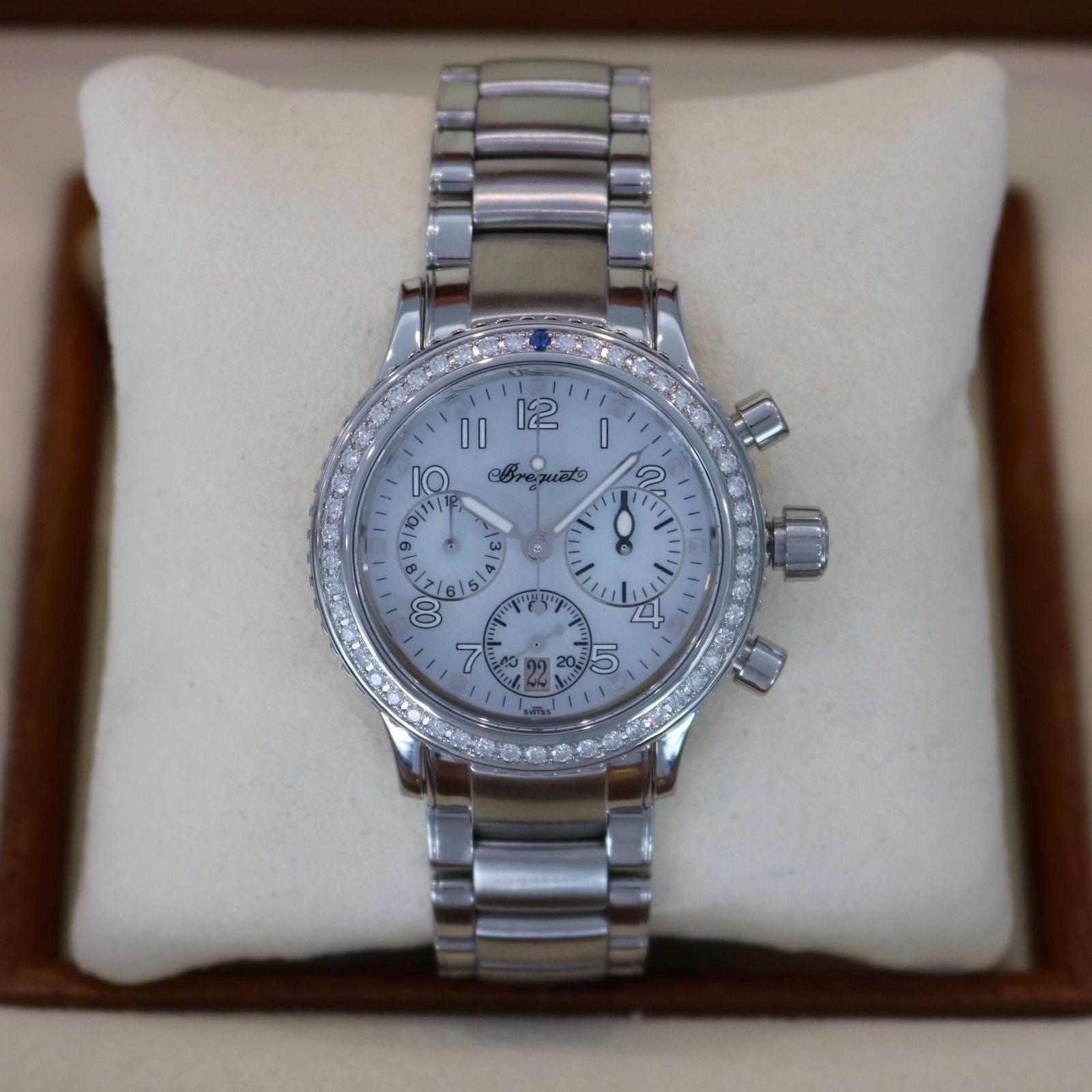 Breguet Ladies Stainless Steel Transatlantique Type XX Automatic Wristwatch 5