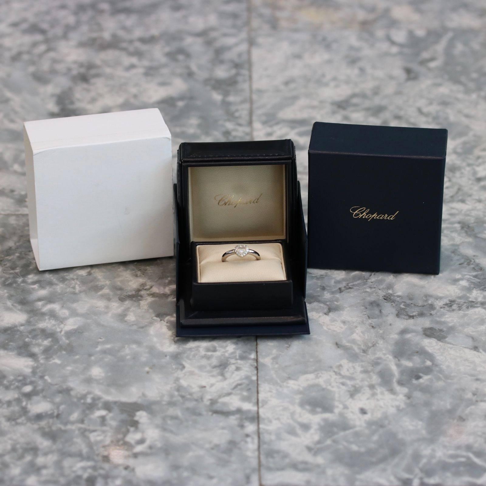 Chopard Happy Diamonds White Gold Heart Ring 3