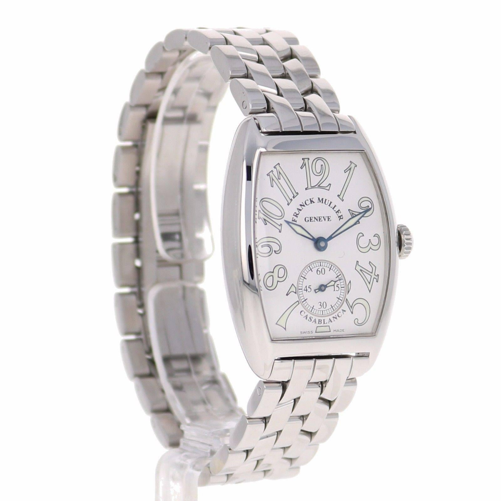 Franck Muller Ladies Stainless Steel Cintree Curvex Casablanca Manual Wristwatch 2