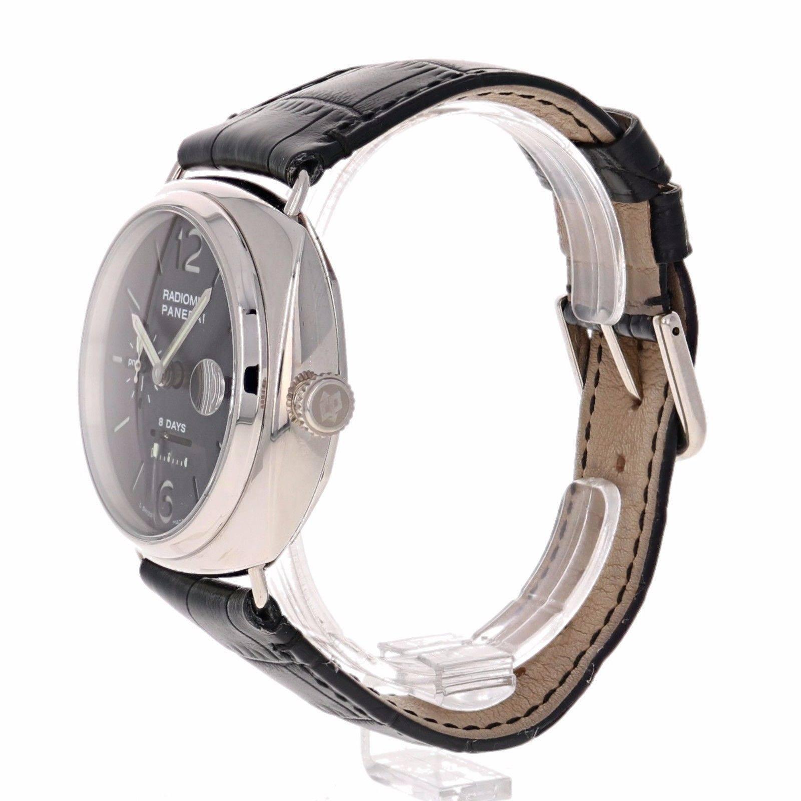 Panerai White Gold Radiomir Sp Edition 8 Days GMT PAM 200 Wristwatch 2