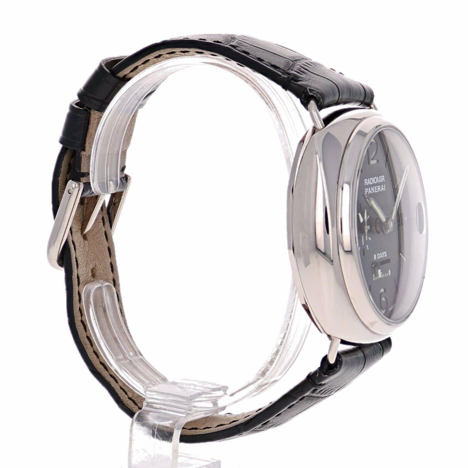 Panerai White Gold Radiomir Sp Edition 8 Days GMT PAM 200 Wristwatch 4
