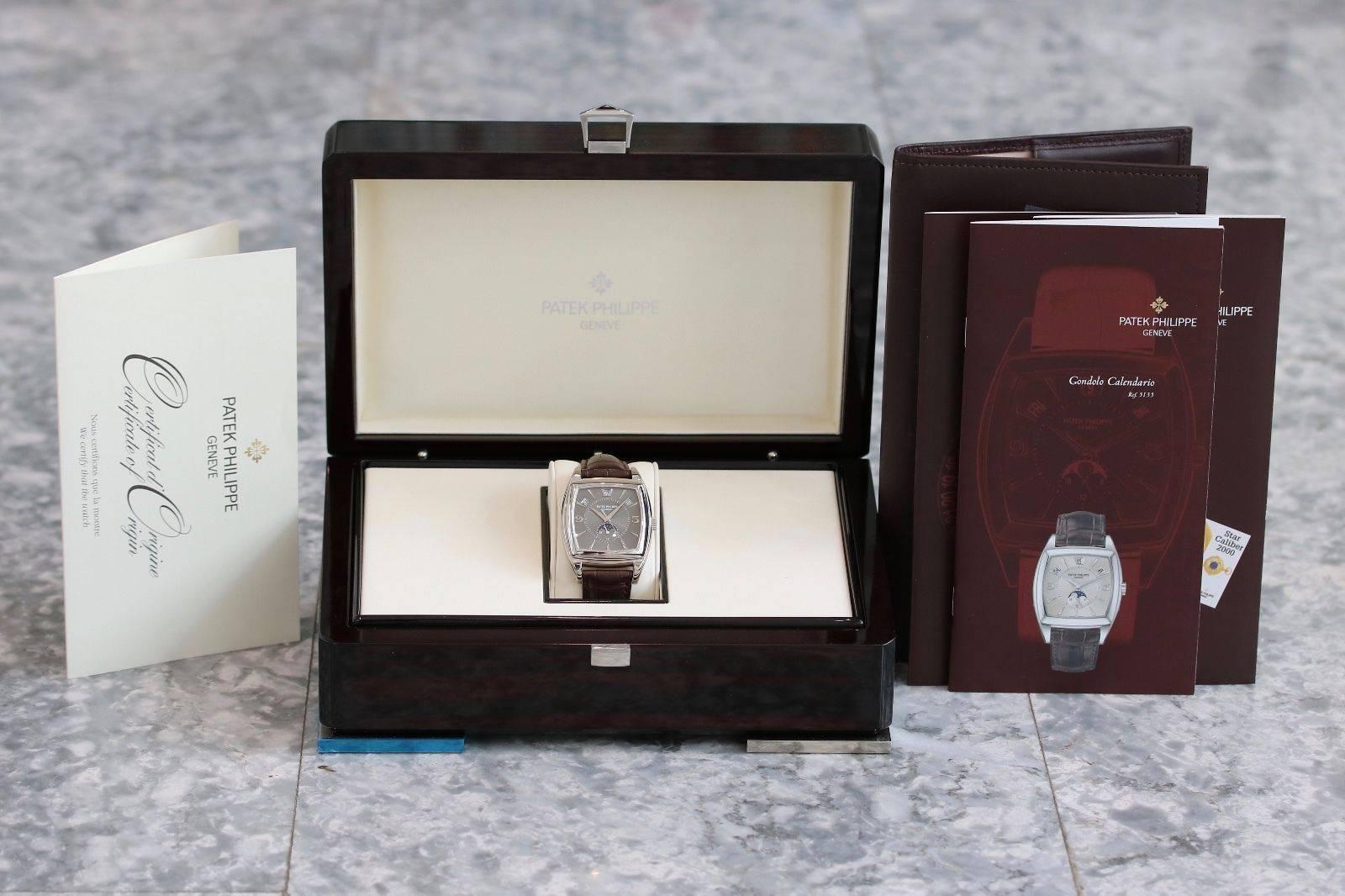 Patek Philippe White Gold Gondolo Annual Calendar Automatic Wristwatch 2