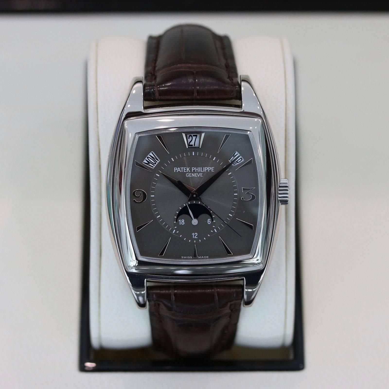 Patek Philippe White Gold Gondolo Annual Calendar Automatic Wristwatch 5
