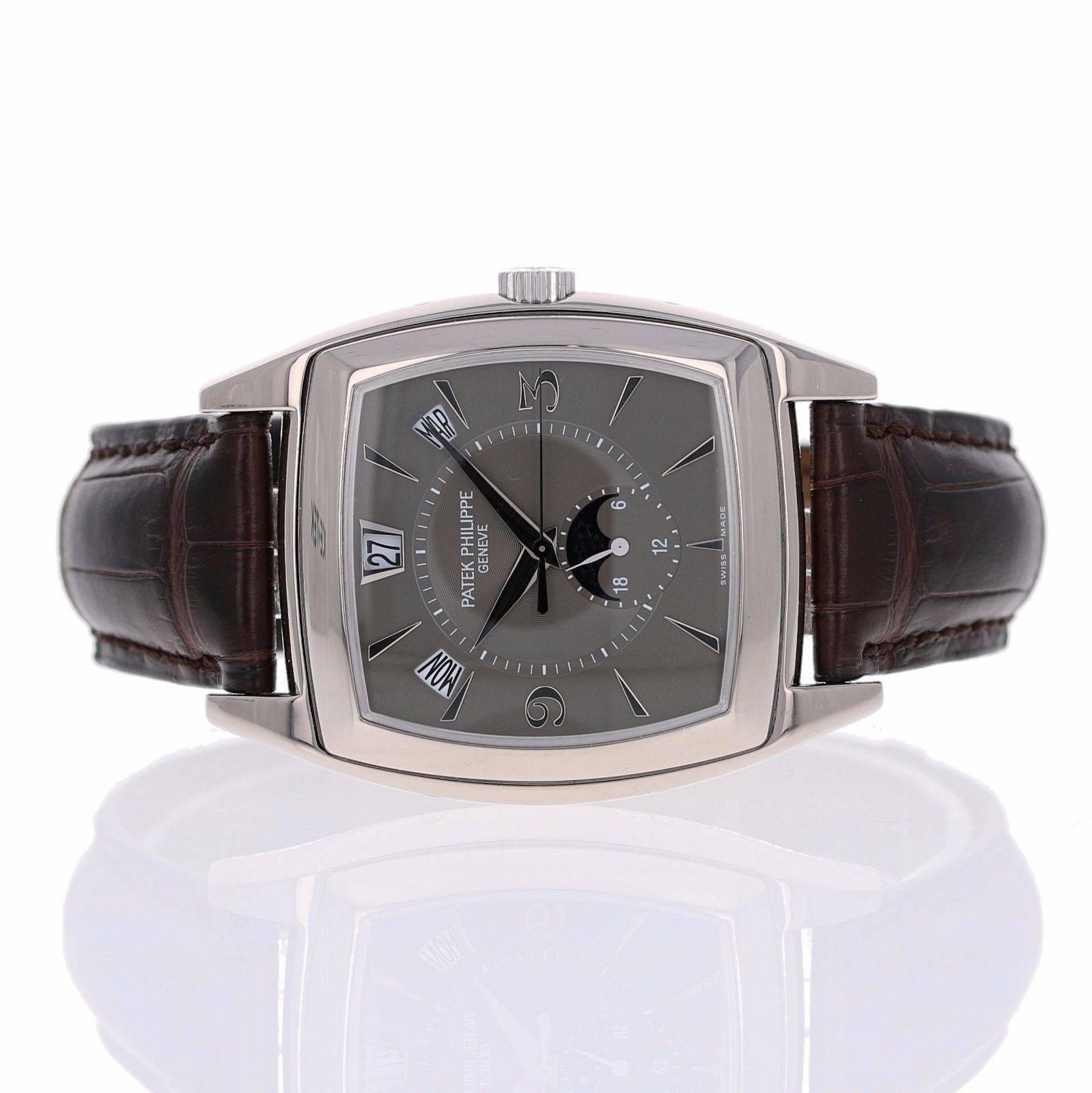 Patek Philippe White Gold Gondolo Annual Calendar Automatic Wristwatch 4