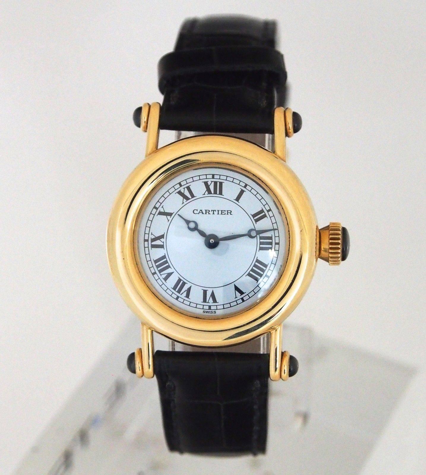 Cartier Ladies Yellow Gold Diablo Quartz Wristwatch Ref 1440 For Sale 2