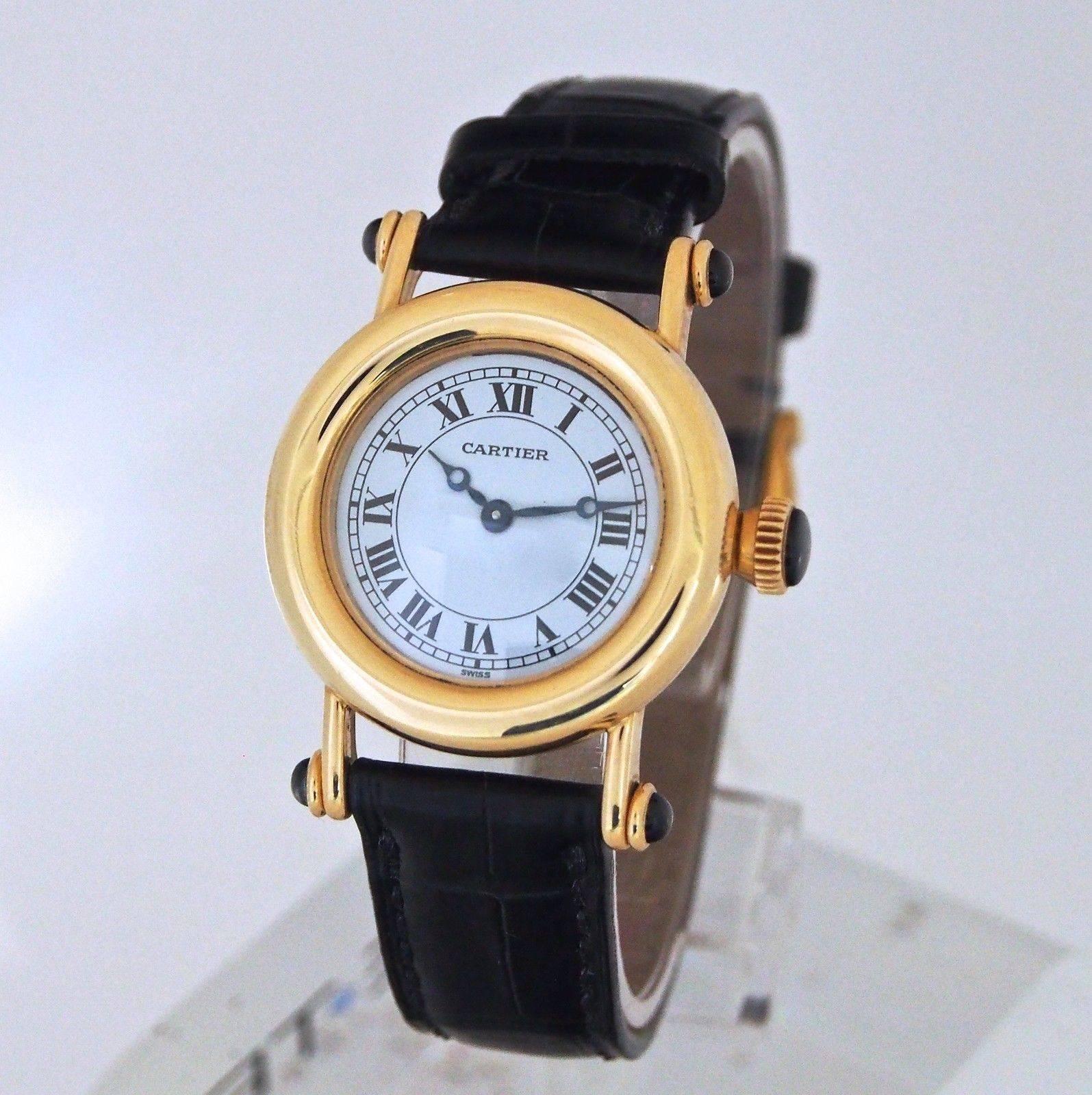 Cartier Ladies Yellow Gold Diablo Quartz Wristwatch Ref 1440 For Sale 3