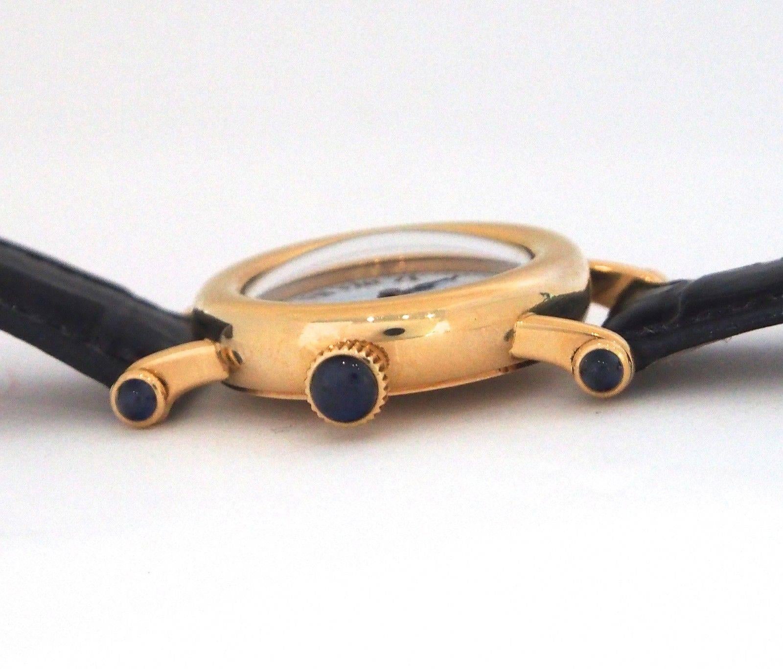 Cartier Ladies Yellow Gold Diablo Quartz Wristwatch Ref 1440 For Sale 4