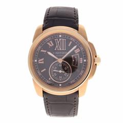 Cartier Rose Gold Chocolate Brown Dial Calibre de Cartier Automatic Wristwatch 7