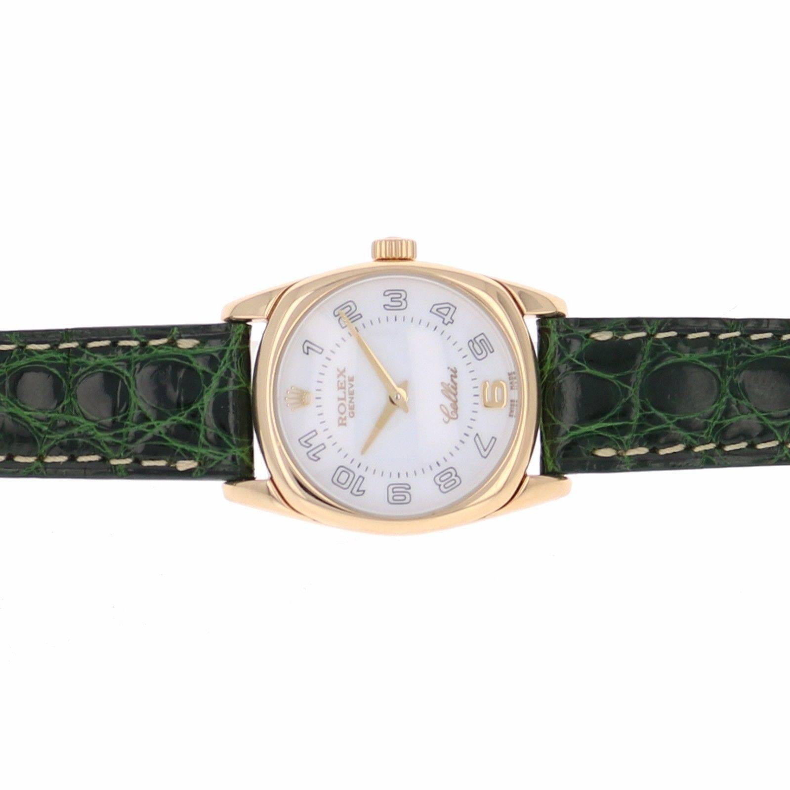 rolex cellini green