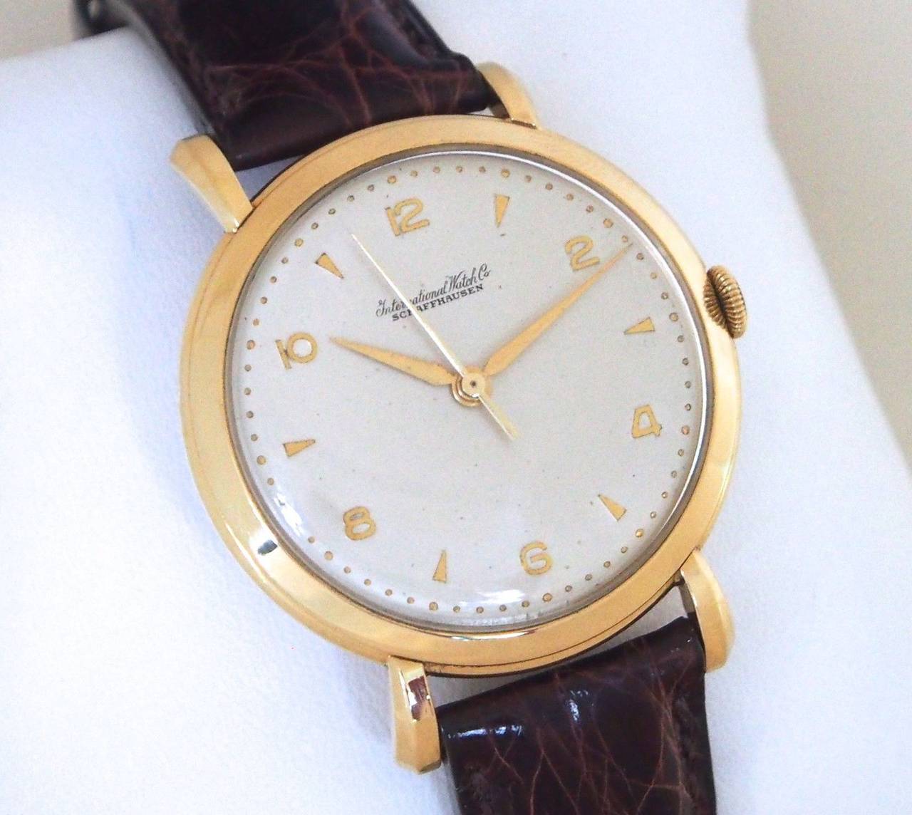 IWC Vintage 18K Gold Cal. 89 w/ Fancy Lugs and Rare Dial - Circa 1940's ...