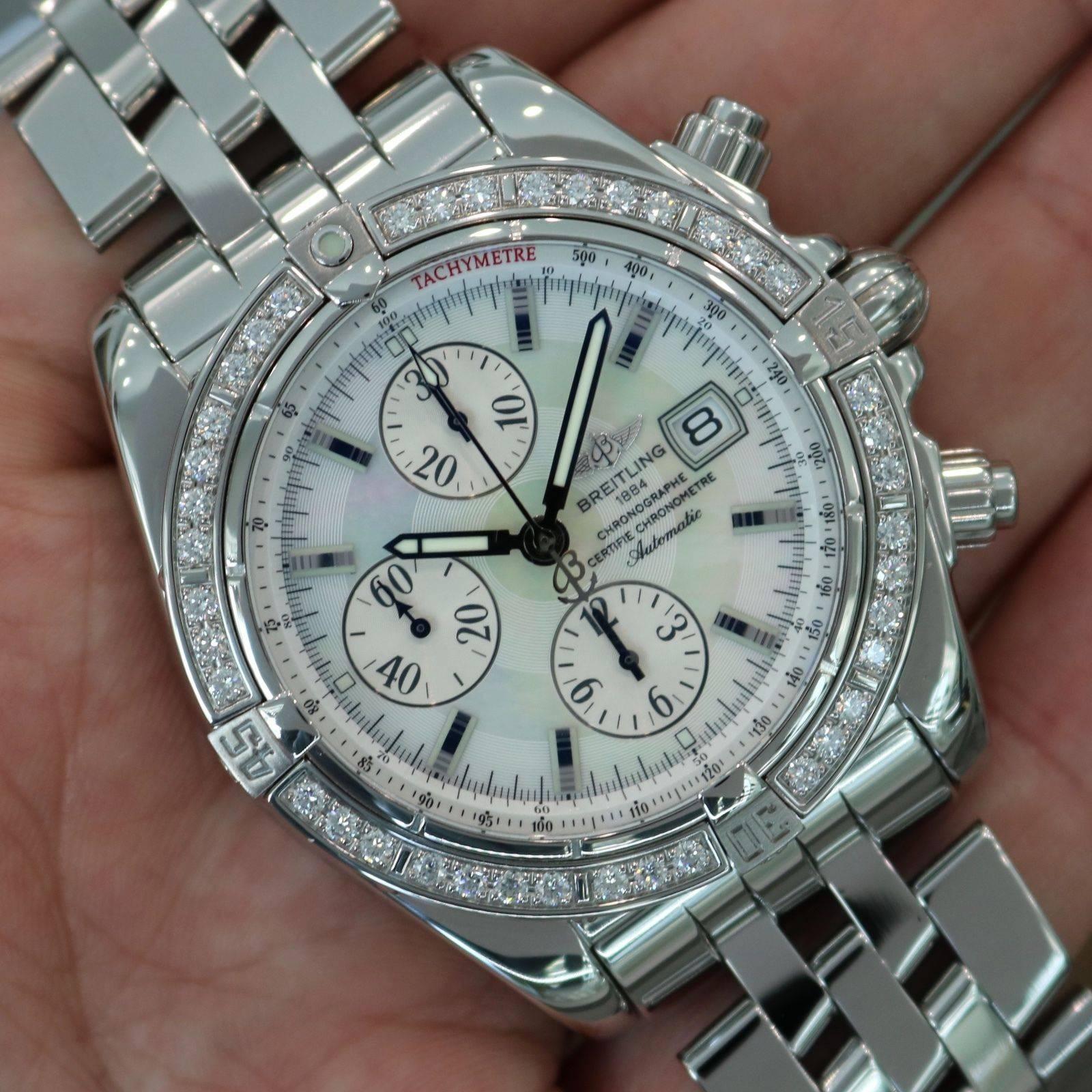Breitling Stainless Steel Windrider Chronomat Evolution Automatic Wristwatch 3