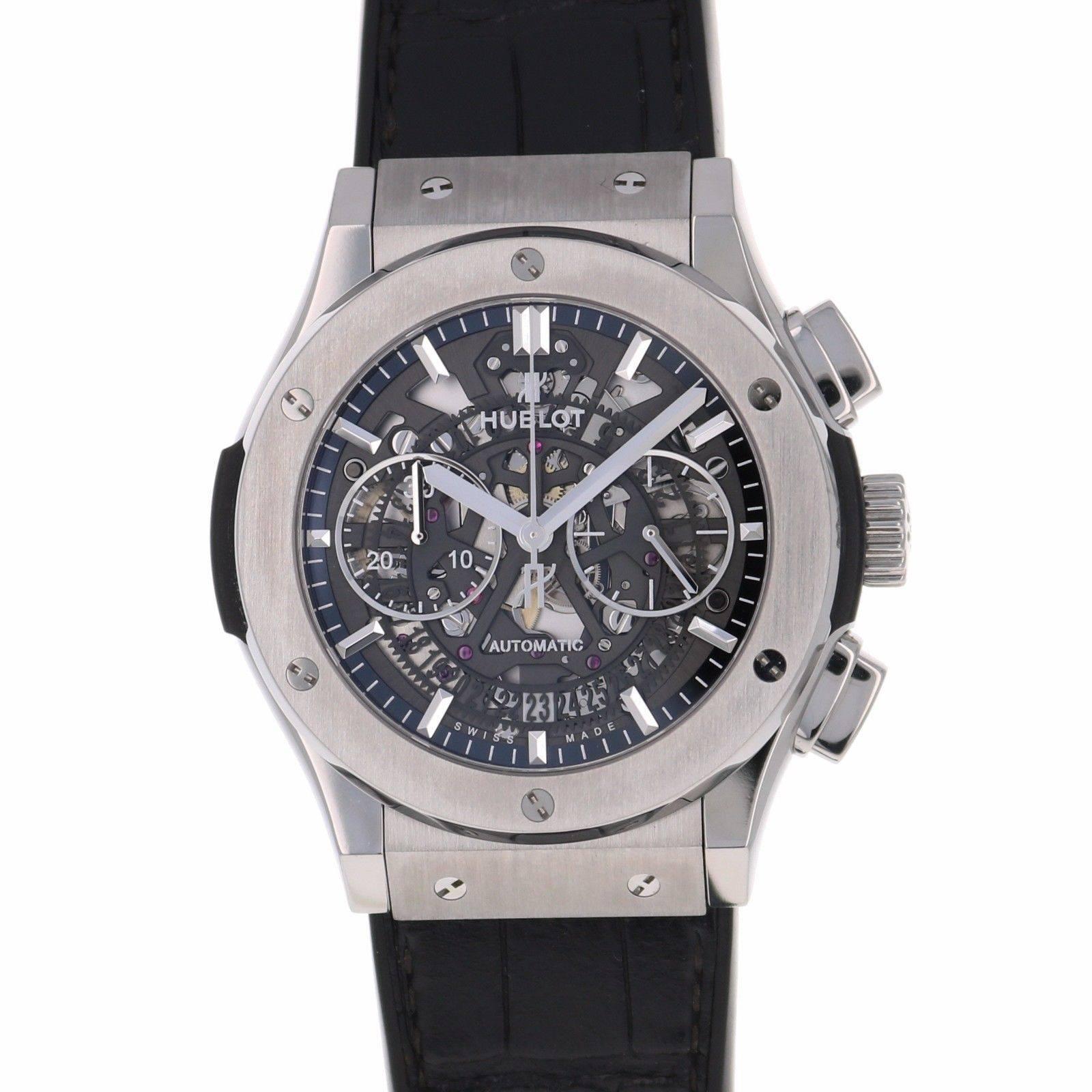 Hublot Titanium Classic Fusion Aerofusion Chronograph Automatic Wristwatch 1