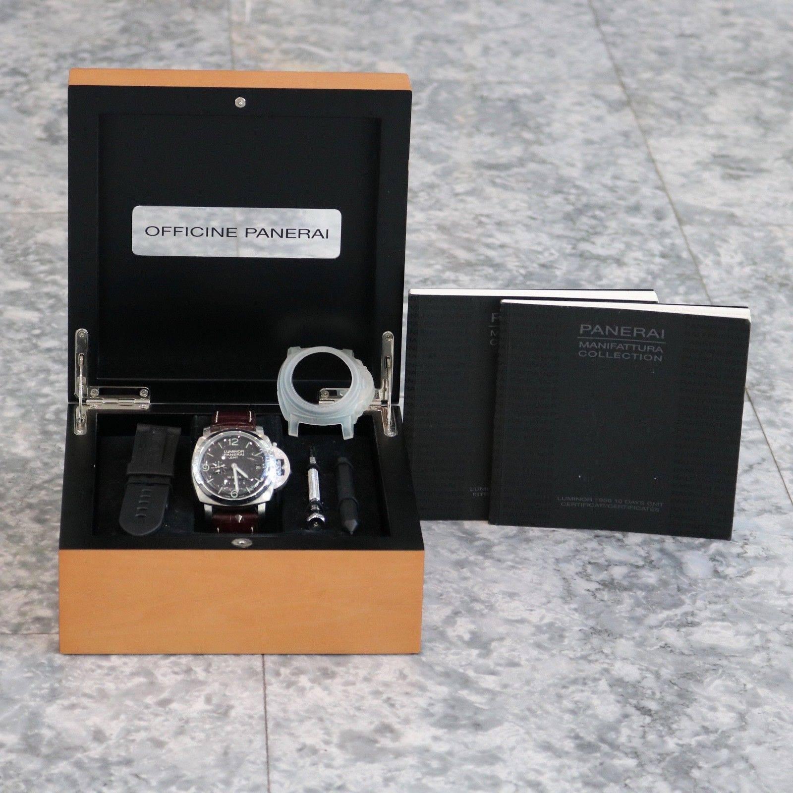 Panerai Stainless Steel Luminor 10 Day GMT Automatic Wristwatch, 1950  2