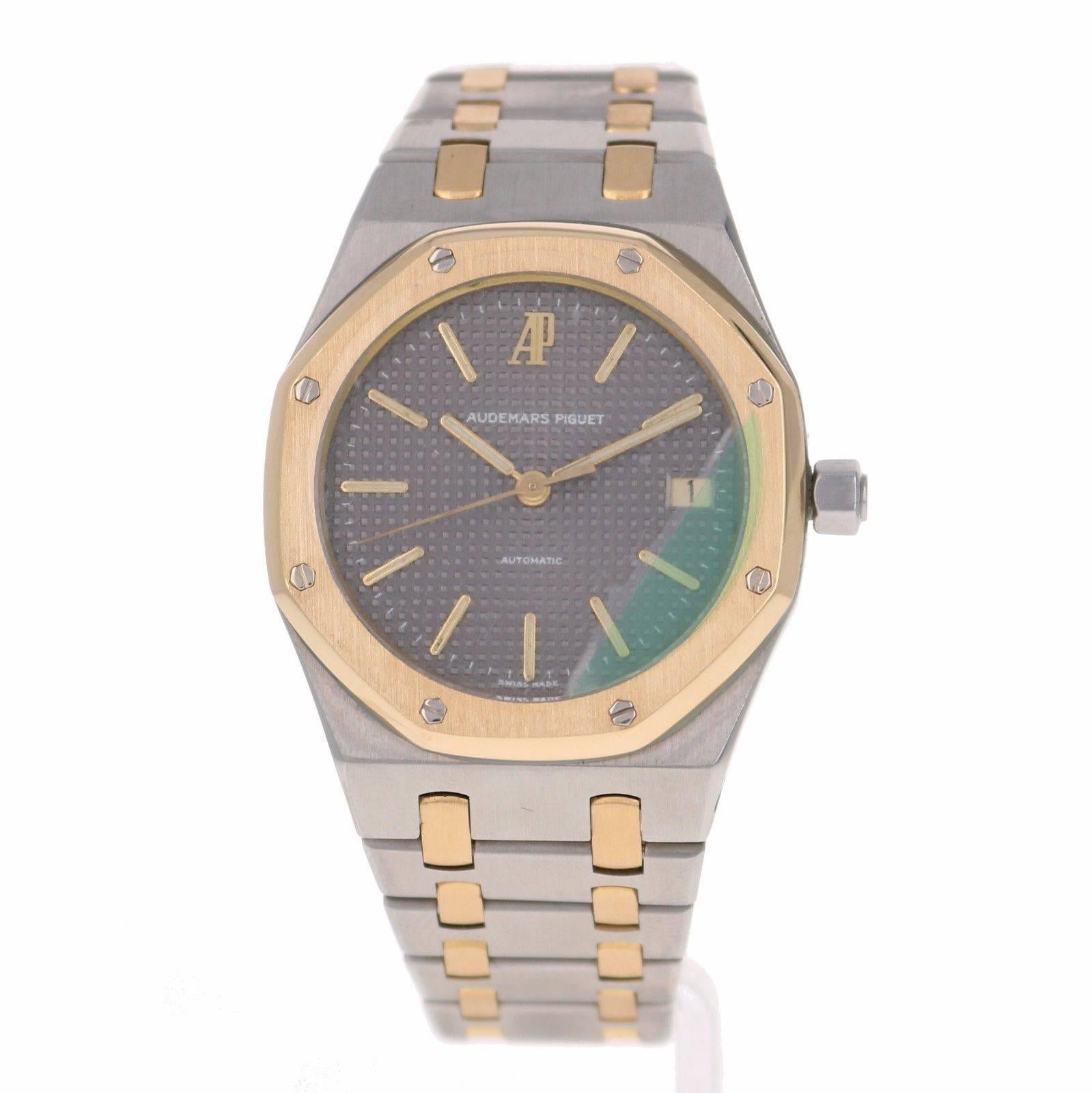 Men's Audemars Piguet Yellow Gold Stainless Steel Royal Oak Automatic Wristwatch