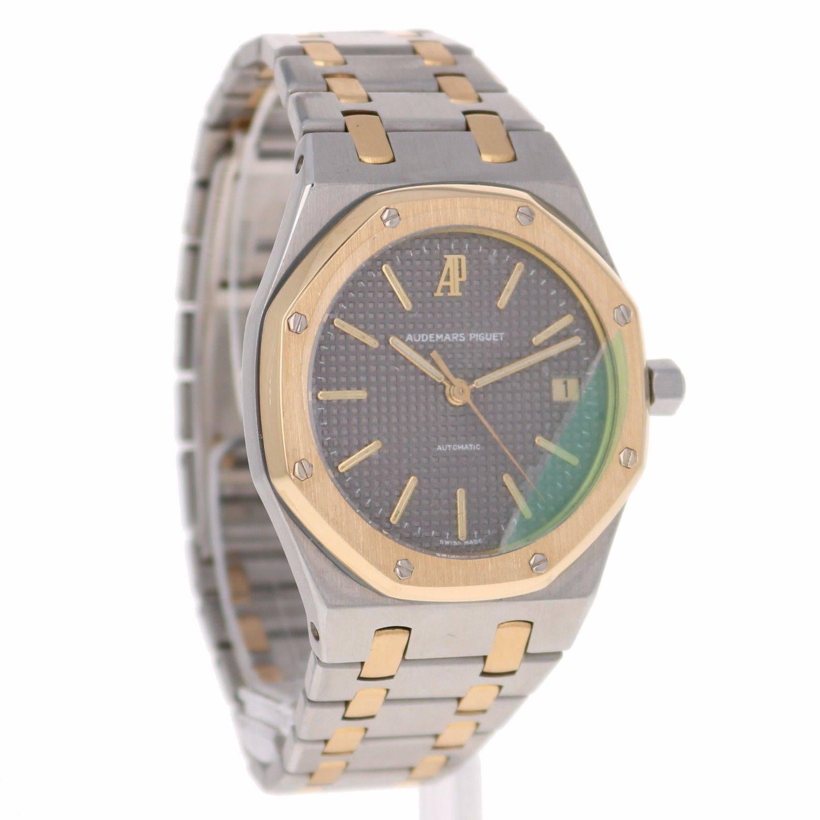 Audemars Piguet Yellow Gold Stainless Steel Royal Oak Automatic Wristwatch 1