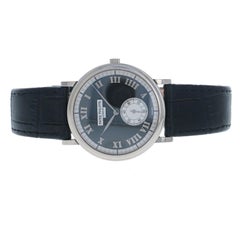 Patek Philippe Calatrava 18 Karat White Gold Black Dial