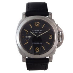 Vintage Panerai Stainless Steel Luminor Marina PAM 001 A-Series Wristwatch circa 1998