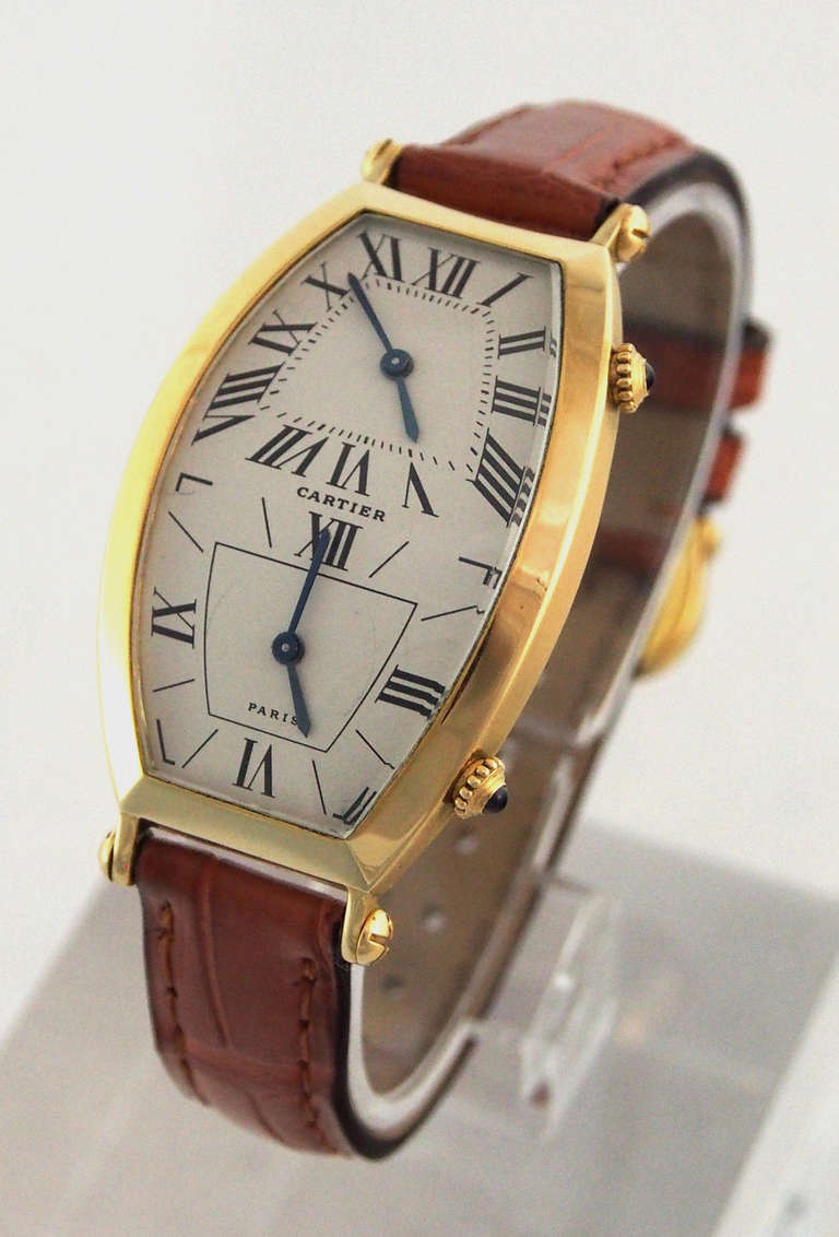 cartier dual time watch