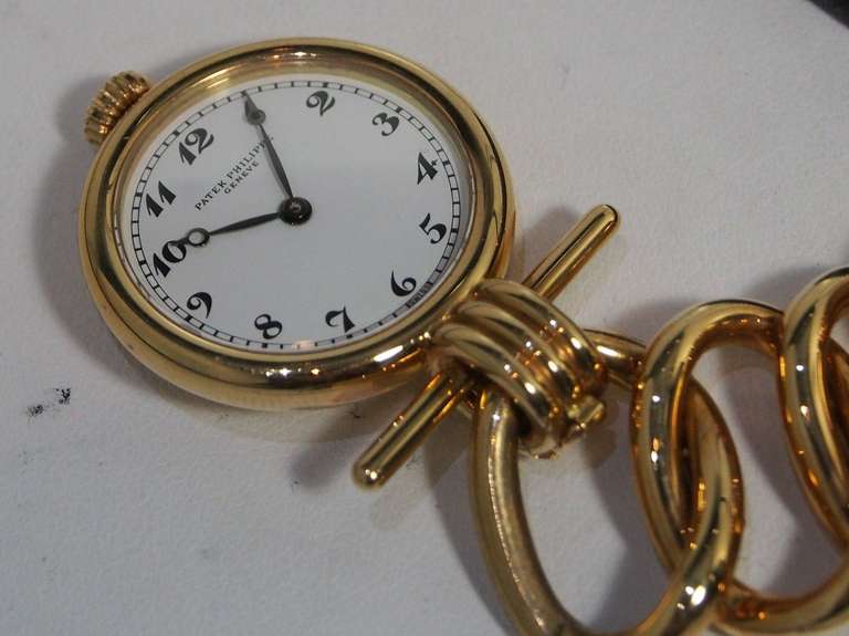 Women's Patek Philippe Lady's Yellow Gold Bowtie Brooch Watch Ref 4762J