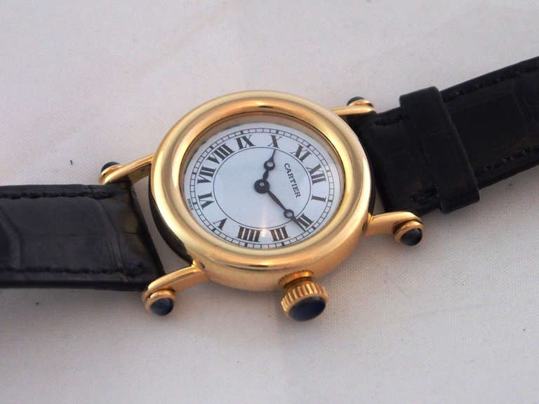 Cartier Lady's Yellow Gold Diablo Wristwatch 1
