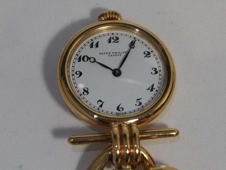 Patek Philippe Lady's Yellow Gold Bowtie Brooch Watch Ref 4762J 1