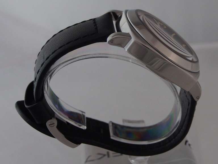 Panerai Stainless Steel Luminor Marina PAM 001 A-Series Wristwatch circa 1998 4