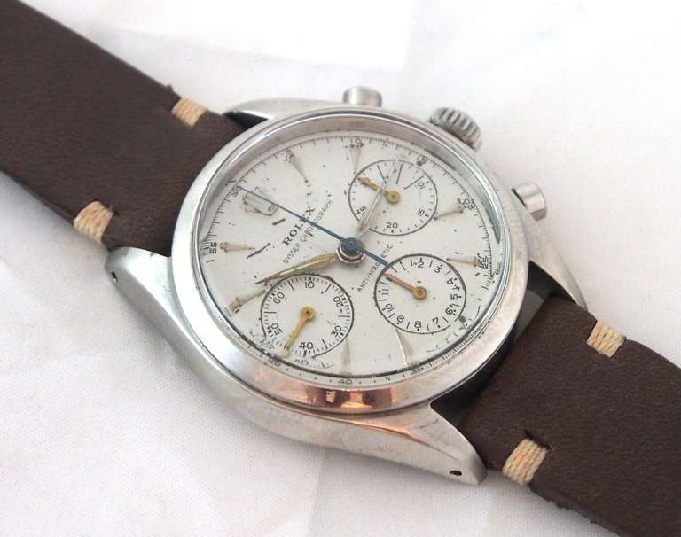 Rolex Stainless Steel Pre-Daytona Chronograph Wristwatch Ref 6234 circa 1959 1
