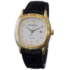 Audemars Piguet Yellow Gold Cushion Automatic Wristwatch with Date