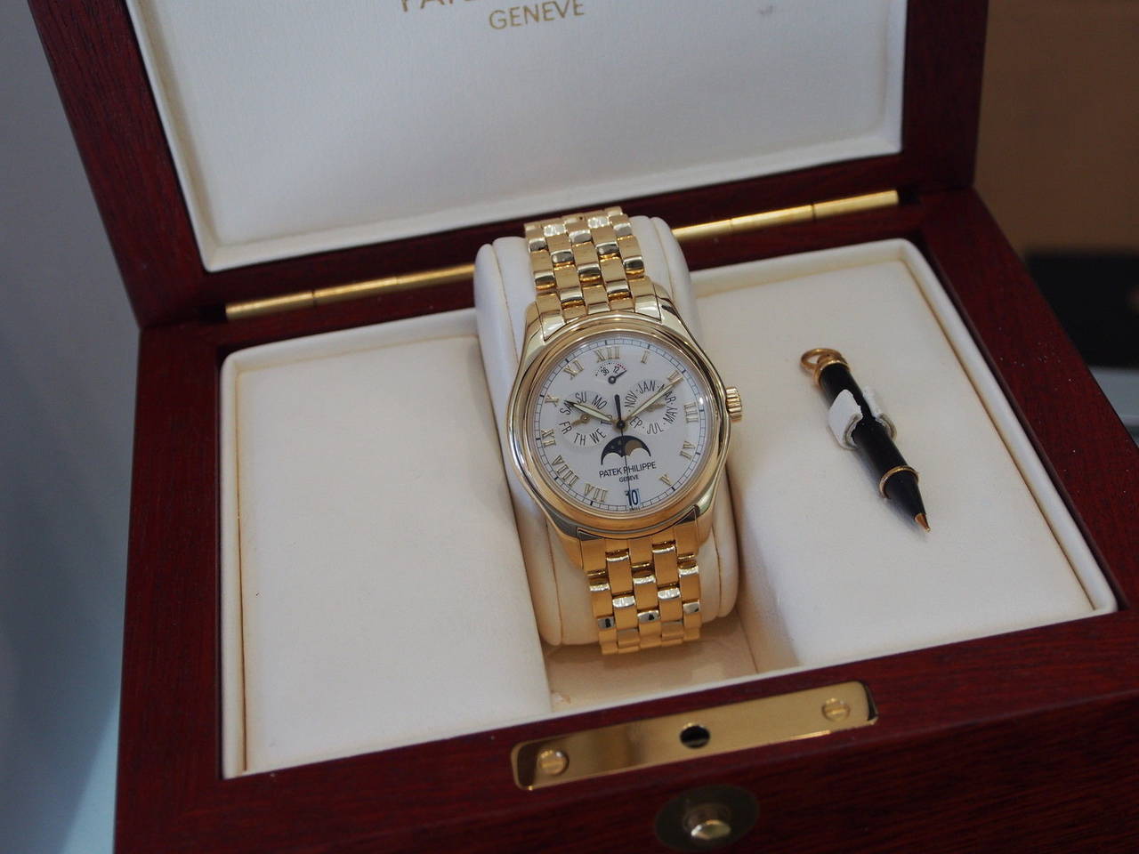 Patek Philippe Yellow Gold Annual Calendar Wristwatch Ref 5036/1J 5