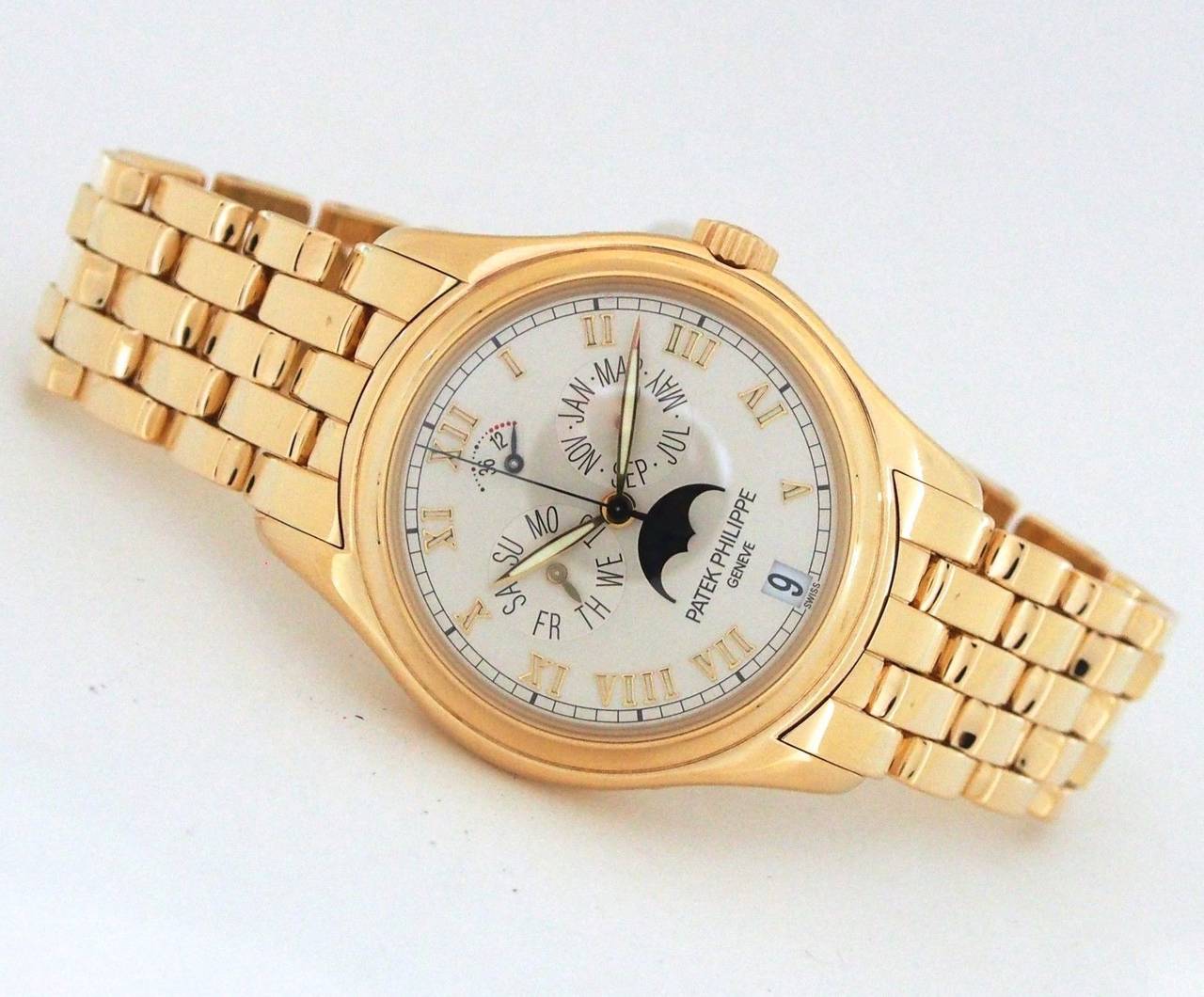 Patek Philippe Yellow Gold Annual Calendar Wristwatch Ref 5036/1J 1