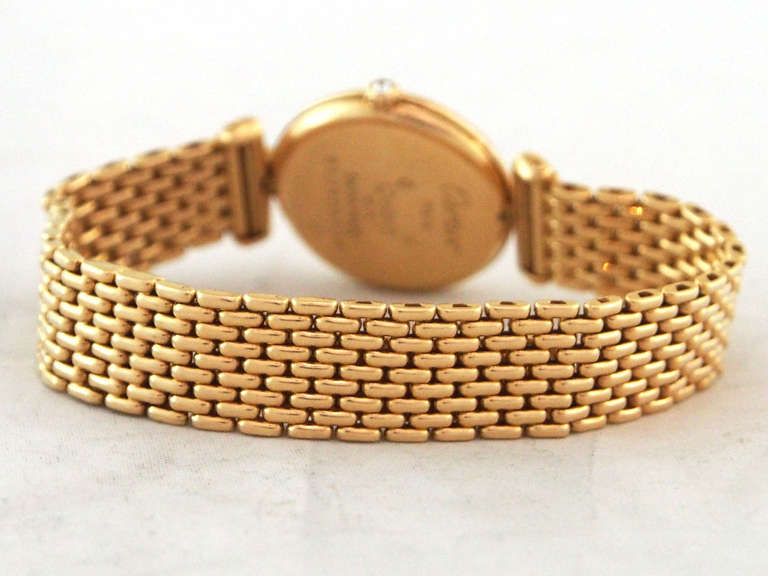 Cartier Lady's Yellow Gold and Diamond Colisee Bracelet Watch 1