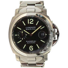 Panerai Stainless Steel Luminor Marina Wristwatch with Bracelet PAM 220
