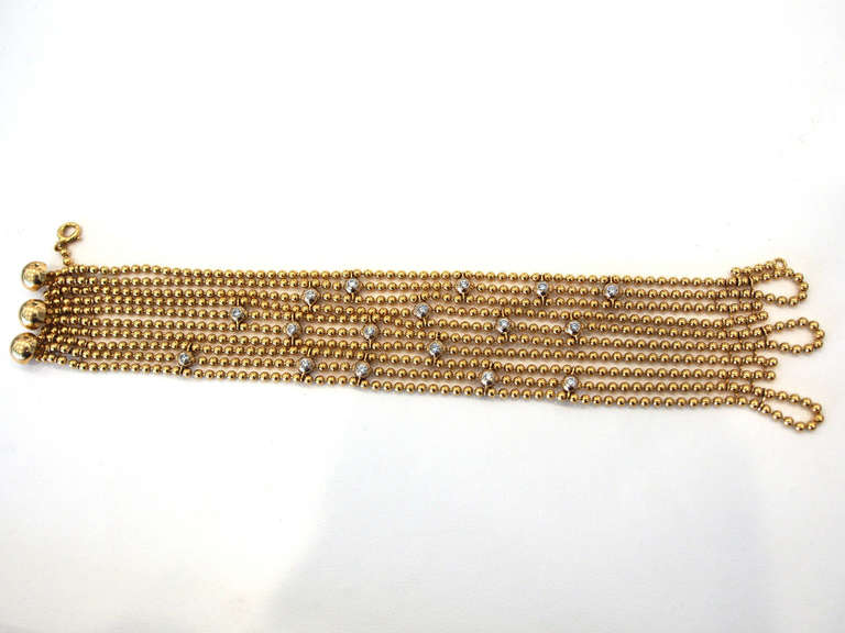 Cartier Draperie de Decollete Diamond Yellow Gold Bracelet 6