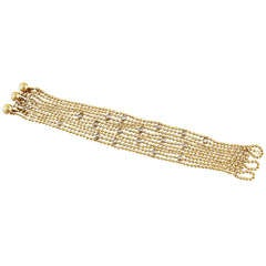 Cartier Draperie de Decollete Diamond Yellow Gold Bracelet