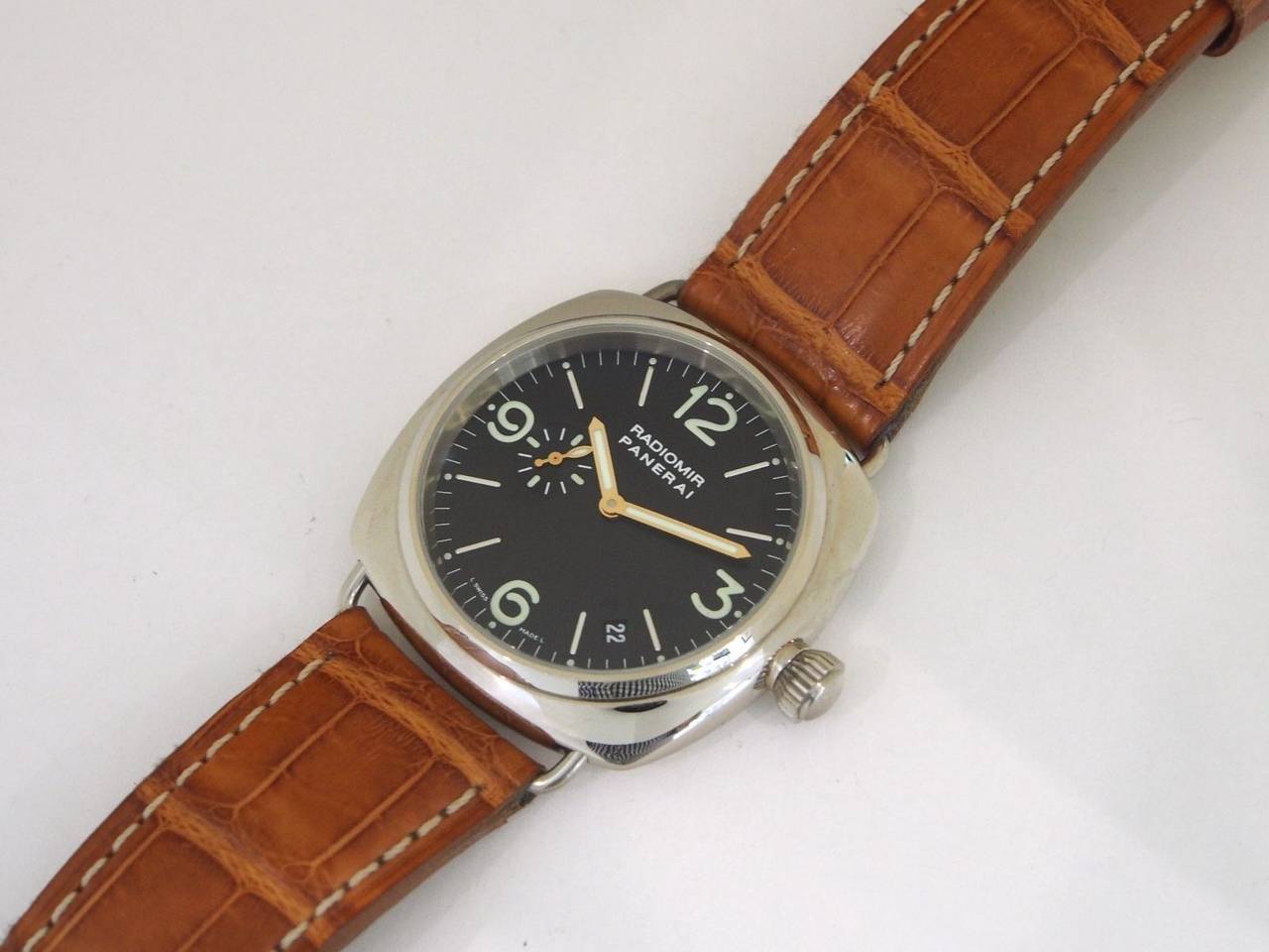 Panerai Pam White Gold 62 Radiomir Zenith Movement Wristwatch Ref PAM0062 2