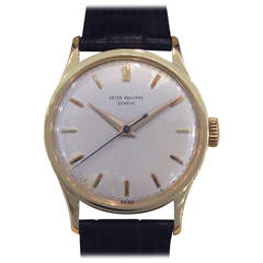 Patek Philippe Yellow Gold Calatrava Mechanical Wind Wristwatch Ref 570 3