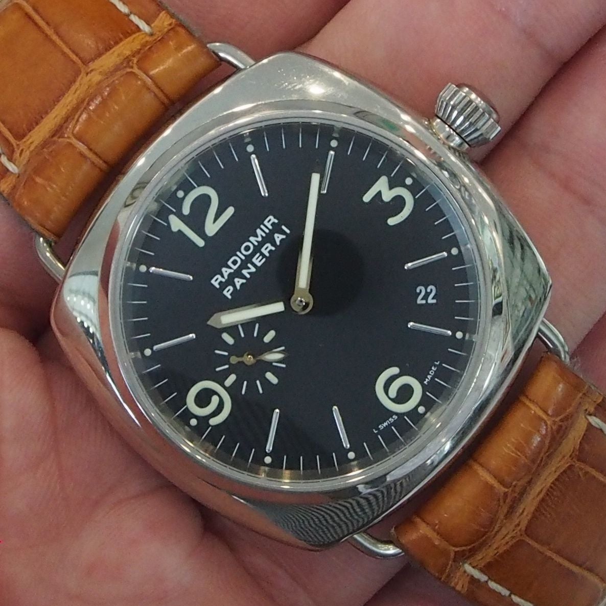 Panerai Pam White Gold 62 Radiomir Zenith Movement Wristwatch Ref PAM0062 3