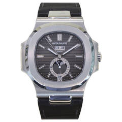 Patek Philippe Stainless Steel Nautilus Annual Calendar Wristwatch Ref 5726A